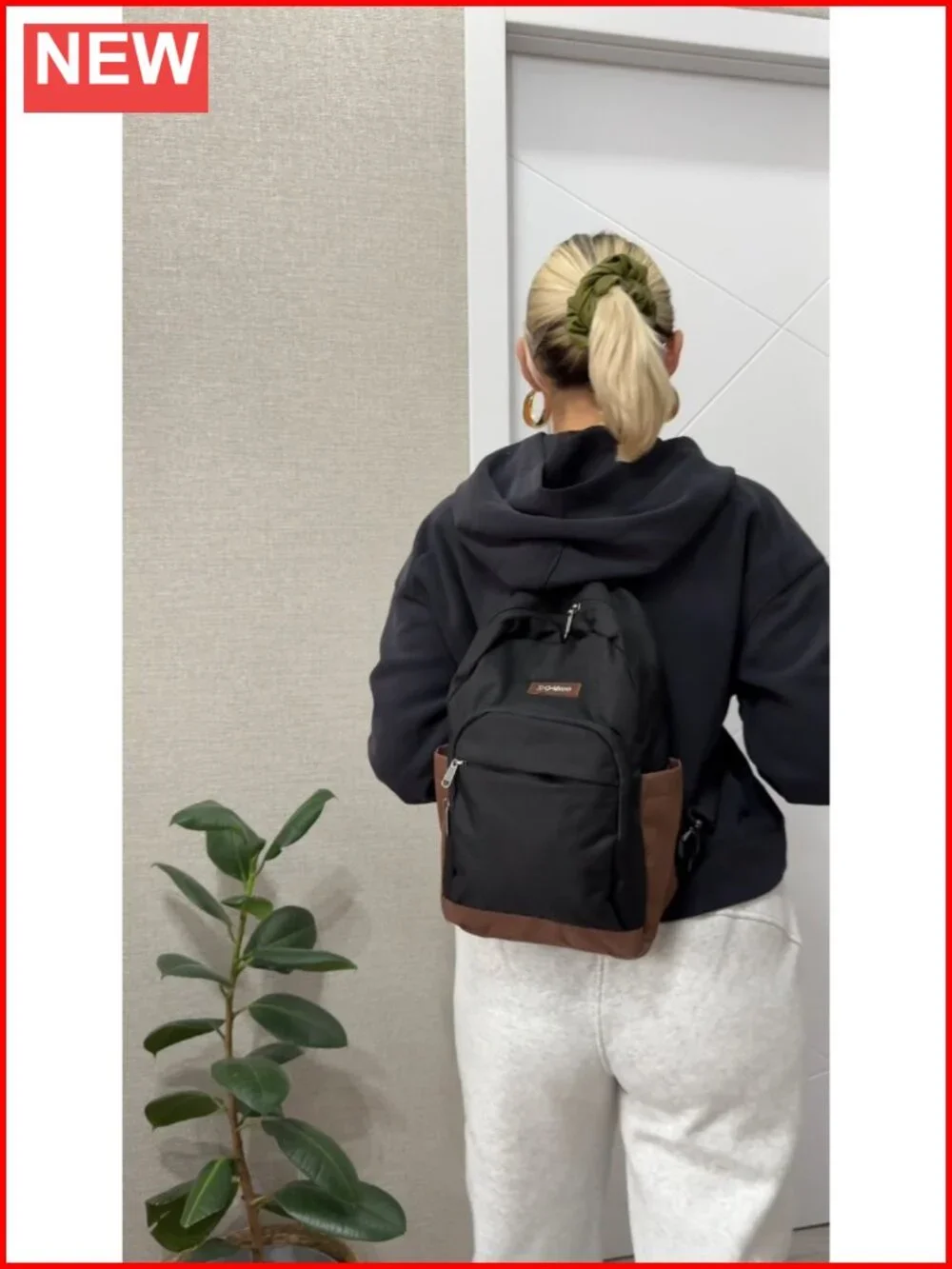 RFID Sling Backpack Convertible Lightweight Mini Crossbody Bag for Travel Hiking